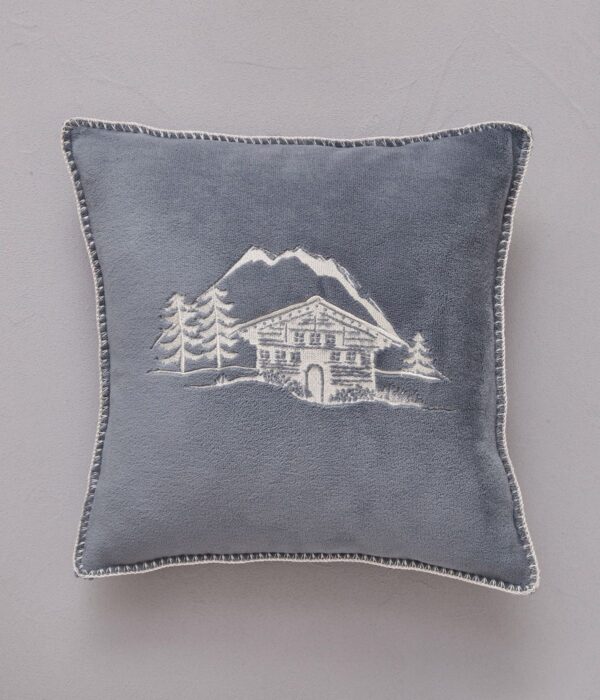 Housse de coussin polaire Chalets d'alpage