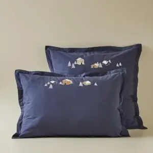 Taie d'oreiller Au coeur de la vallée bleu