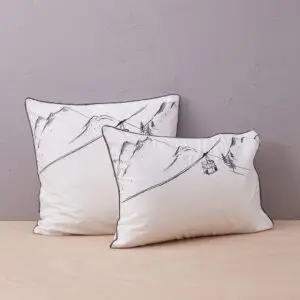 Taie d'oreiller brodée En Piste