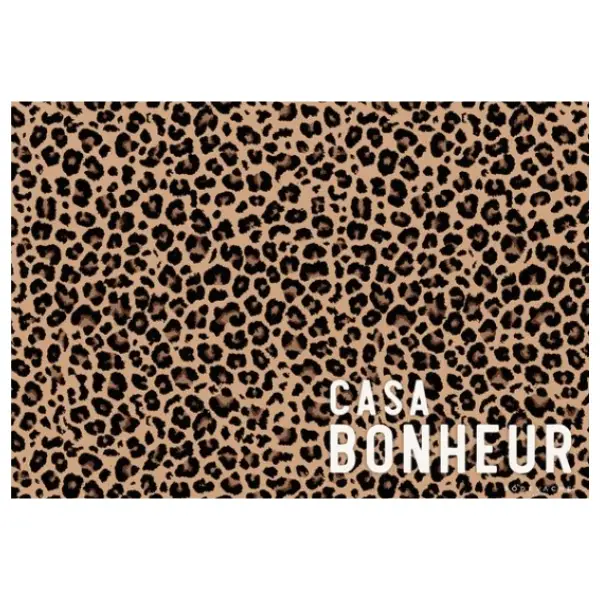 Set de table vinyle léopard