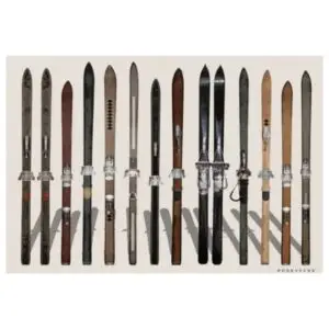 Set de table vinyle ski BETTMERALP