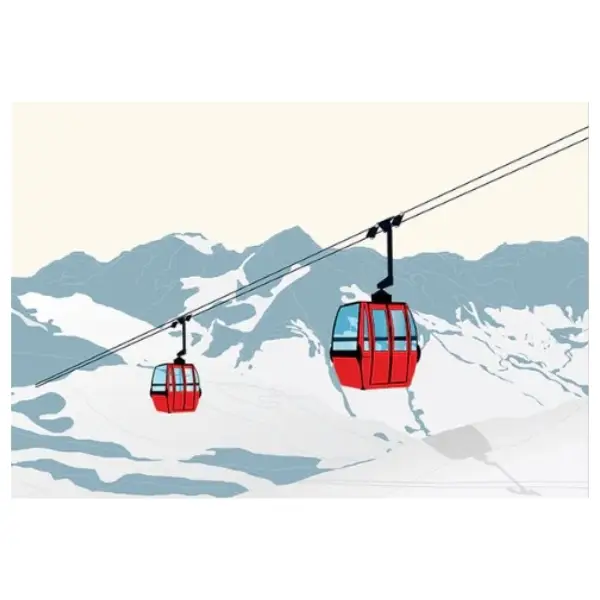 Set de table vinyle FUNICULAIRE