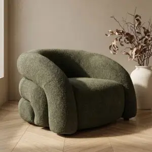Fauteuil organique vert KODU DESIGN