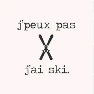 Lot de 6 dessous de verre SKI