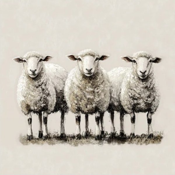 Lot de 6 dessous de verre MOUTON MATERA