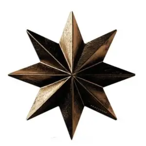 Set de table vinyle NOËL OCTOGRAMME BRONZE