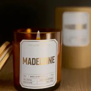 Bougie parfumée MADELEINE Sillage Financier aux Amandes