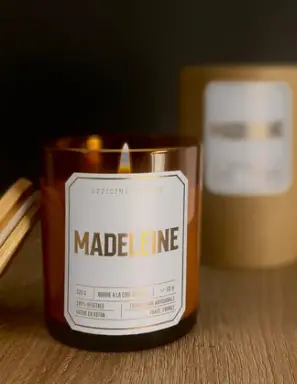 Bougie parfumée MADELEINE Sillage Financier aux Amandes