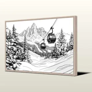 Tableau "MONTAGNE SAN CANDIDO" – Les Dolomites par Pôdevache (Copie)