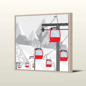 Tableau SKI SAULIRE – L’Icône des Sommets par Pôdevache