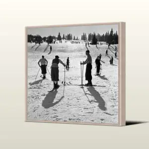 Tableau "SKI KURZ" – L'esprit vintage par Pôdevache