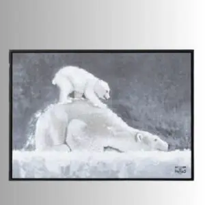 Tableau "Douceur Polaire" – La Tendresse par Atelier des Neiges
