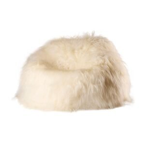 Pouf poire Hannibal en peau de mouton