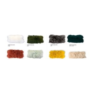 Coussin Tibet en agneau de Mongolie