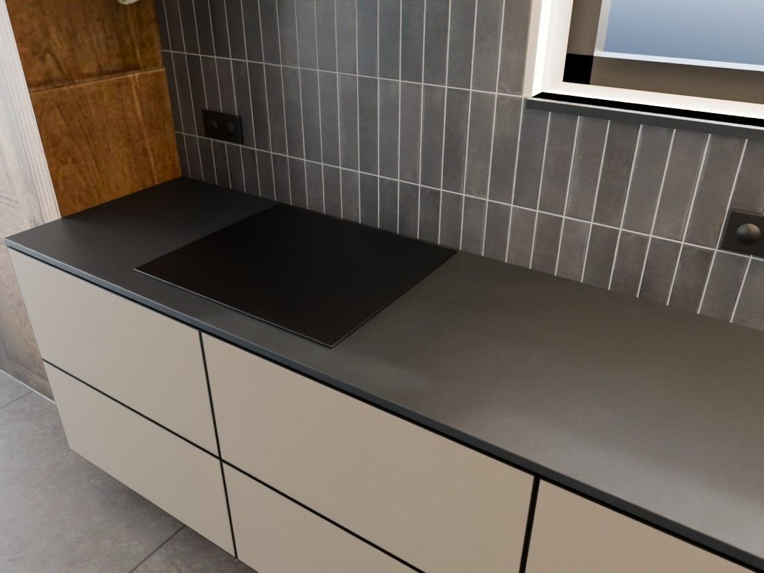 Ambiance II · plan céramique Neolith Basalt Grey